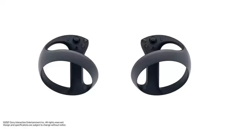 two next gen sony play station vr controleers  Image of two next gen sony play station vr controleers