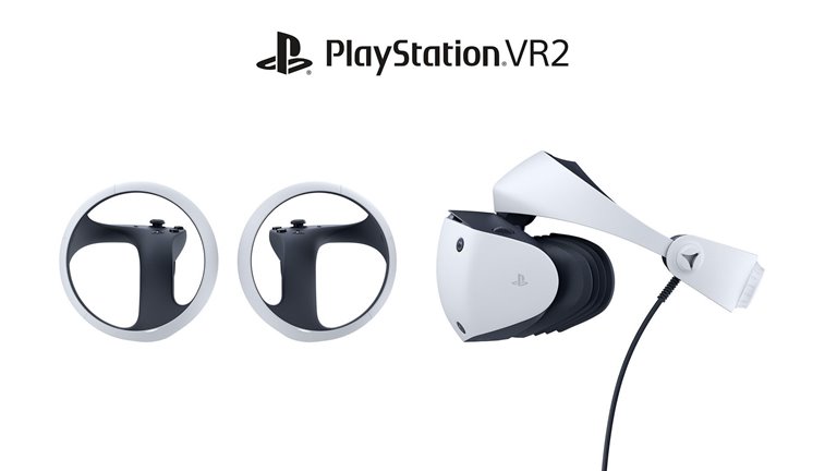 playstation vr2 headset controllers side  Image of playstation vr2 headset controllers side